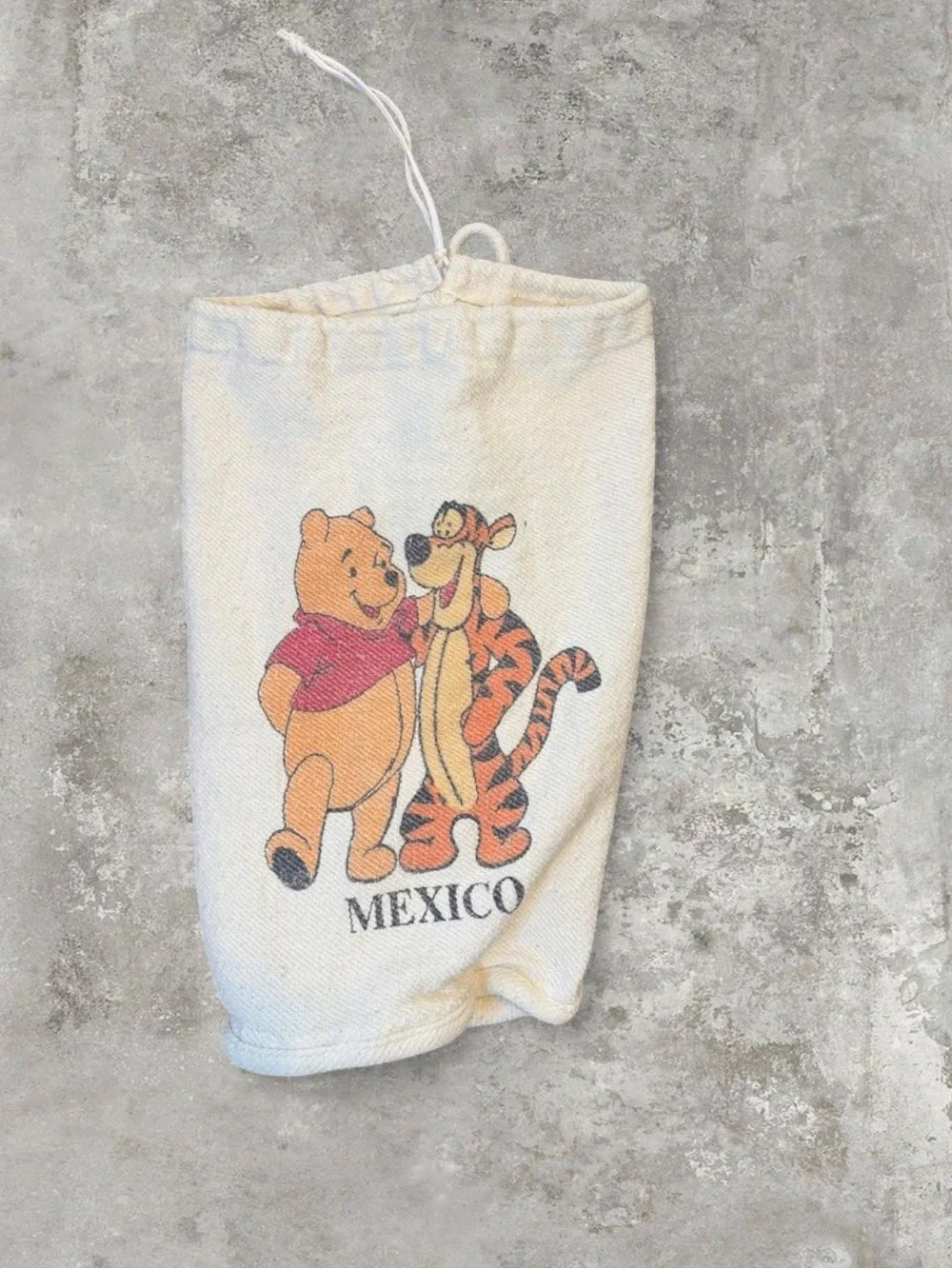 Winnie the Pooh & Tigger Kids Drawstring Pouch - Cream